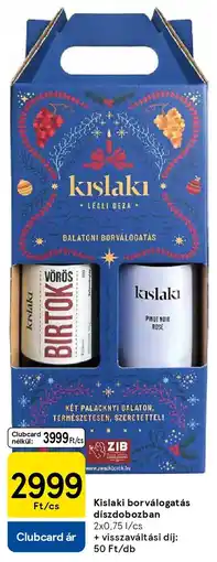 Tesco Kislaki borválogatás díszdobozban ajánlat