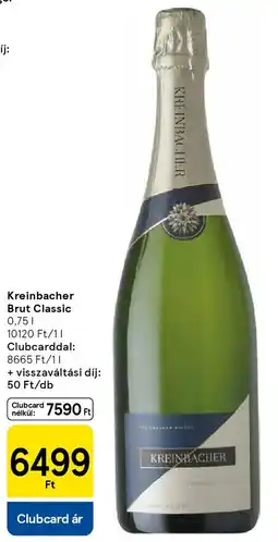 Tesco Kreinbacher Brut Classic ajánlat
