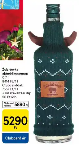 Tesco Żubrówka ajándékcsomag ajánlat