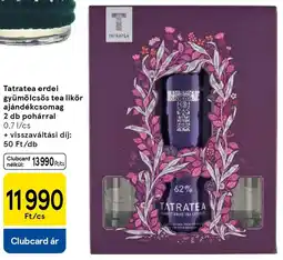 Tesco Tatratea erdei gyümölcsös tea likőr ajándékcsomag ajánlat