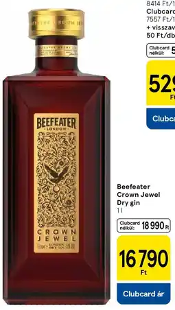 Tesco Beefeater Crown Jewel Dry gin ajánlat