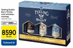 Tesco Teeling Dublin Born Trinity mini whiskey- csomag ajánlat