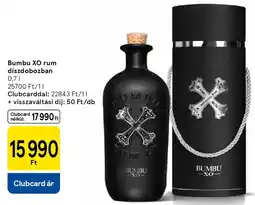 Tesco Bumbu XO rum díszdobozban ajánlat