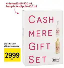 Tesco Ziaja kasmír ajándékcsomag ajánlat