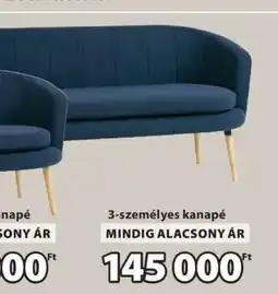 JYSK 3-személyes kanapé ajánlat