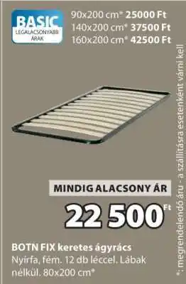 JYSK BOTN FIX keretes ágyrács ajánlat