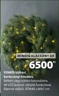 JYSK FENRIS kültéri karácsonyi koszorú ajánlat