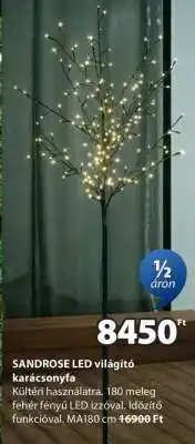 JYSK SANDROSE LED világító karácsonyfa ajánlat