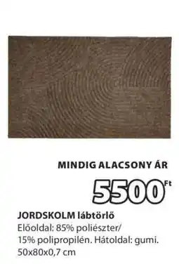 JYSK JORDSKOLM lábtörlő ajánlat