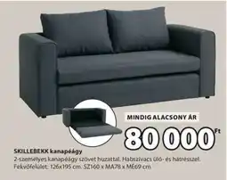 JYSK SKILLEBEKK kanapéágy ajánlat