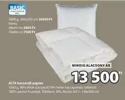 JYSK ALTA kacsatoll paplan ajánlat