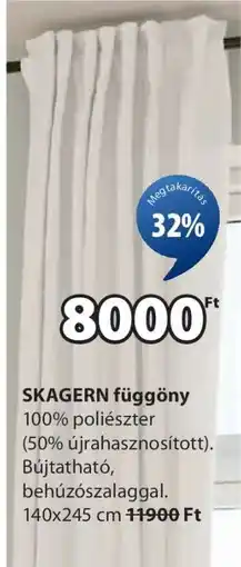 JYSK SKAGERN függöny ajánlat
