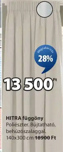 JYSK HITRA függöny ajánlat