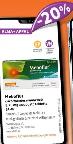 Alma Gyógyszertárak Meboflur tabletta ajánlat
