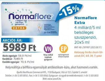 Alma Gyógyszertárak Normaflore Extra belsőleges szuszpenzió ajánlat