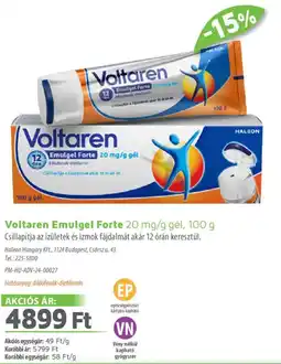 Alma Gyógyszertárak Voltaren Emulgel Forte ajánlat