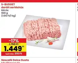 Interspar S-BUDGET darált sertéshús ajánlat