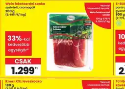 Interspar Wein feketeerdei sonka ajánlat