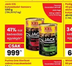 Interspar Jack XXL kutyaeledel-konzerv ajánlat