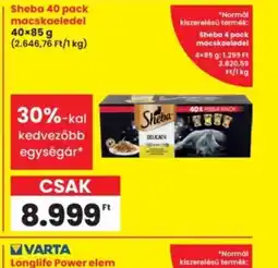 Interspar Sheba 40 pack macskaeledel ajánlat