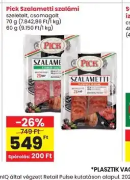 Interspar Pick Szalametti szalámi ajánlat