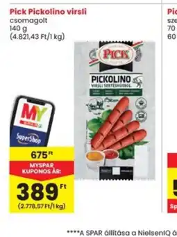 Interspar Pick Pickolino virsli ajánlat