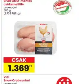 Interspar SPAR GMO-mentes csirkemellfilé ajánlat