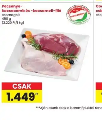 Interspar Pecsenye-kacsacomb és -kacsamell-filé ajánlat