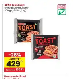 Interspar SPAR toast sajt ajánlat
