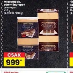 Interspar Mézeslapok, süteménylapok csomagolt ajánlat