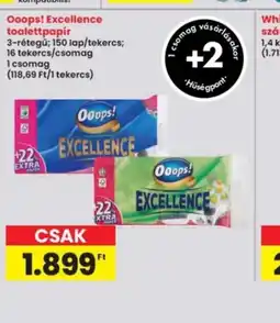 Interspar Ooops! Excellence toalettpapír ajánlat