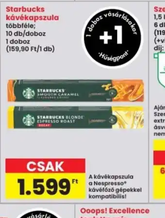 Interspar Starbucks kávékapszula ajánlat
