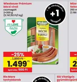 Interspar Wiesbauer Prémium bécsi virsli ajánlat