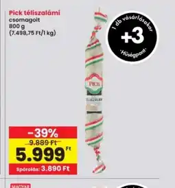 Interspar Pick téliszalámi ajánlat