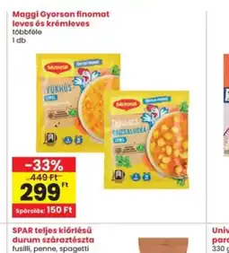 Interspar Maggi Gyorsan finomat leves és krémleves ajánlat