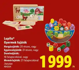 Lidl Lupilu Gyermek fajáték ajánlat