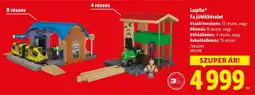 Lidl Lupilu Fa játékkészlet ajánlat