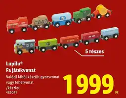 Lidl Lupilu Fa játékvonat ajánlat