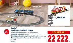 Lidl Lupilu Vasútpálya építőjáték készlet ajánlat