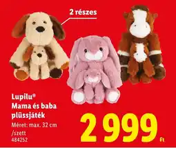 Lidl Lupilu Mama és baba plüssjáték ajánlat