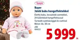 Lidl Bayer Játék baba hangeffektekkel ajánlat