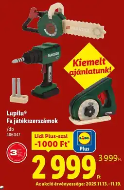 Lidl Lupilu Fa játékszerszámok ajánlat