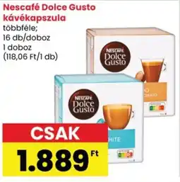 Spar Nescafé Dolce Gusto kávékapszula ajánlat