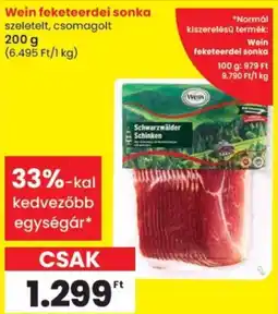 Spar Wein feketeerdei sonka ajánlat