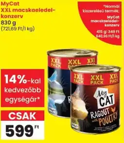 Spar MyCat XXL macskaeledel-konzerv ajánlat