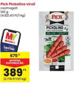 Spar Pick Pickolino virsli ajánlat