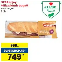 Spar SPAR enjoy. téliszalámis bagett ajánlat