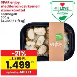 Spar SPAR enjoy. mediterrán csirkemell rizses körettel ajánlat