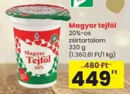 Spar Magyar tejföl 20% ajánlat