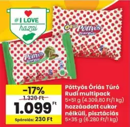 Spar Pöttyös Óriás Túró Rudi multipack ajánlat